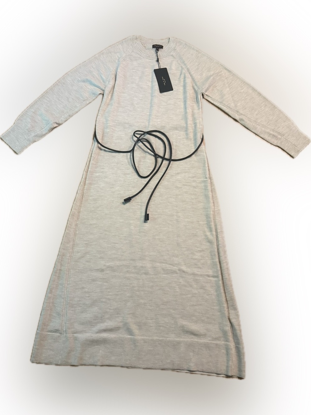 rag & bone Loren Wool-Blend Self-Belt Maxi Dress - Picture 9 of 14